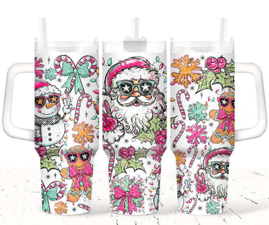 Doodle Santa 40oz Tumbler