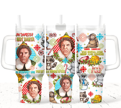 He's Not Santa---Elf 40oz Tumbler