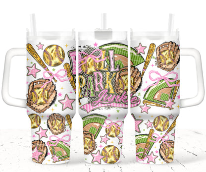 Ball Park Junkie_ Softball 40oz Tumbler