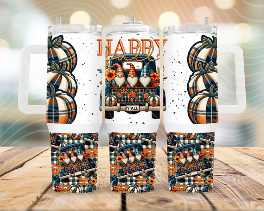Happy Fall Yall 40oz Tumbler