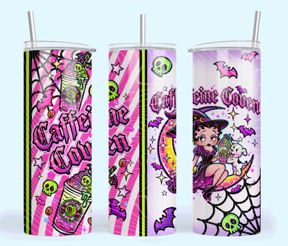 Caffeine Coven 20oz Skinny Tumbler