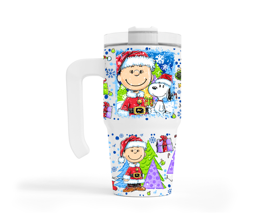 Christmas Charlie_ Snoop Selfie_ Grippy Tumbler