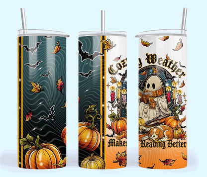 Cozy Weather Ghostie 20oz Skinny Tumbler