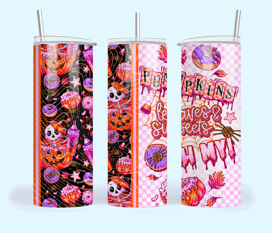 Pumpkins, Leaves, & Sweets OH MY 20oz Skinny Tumbler