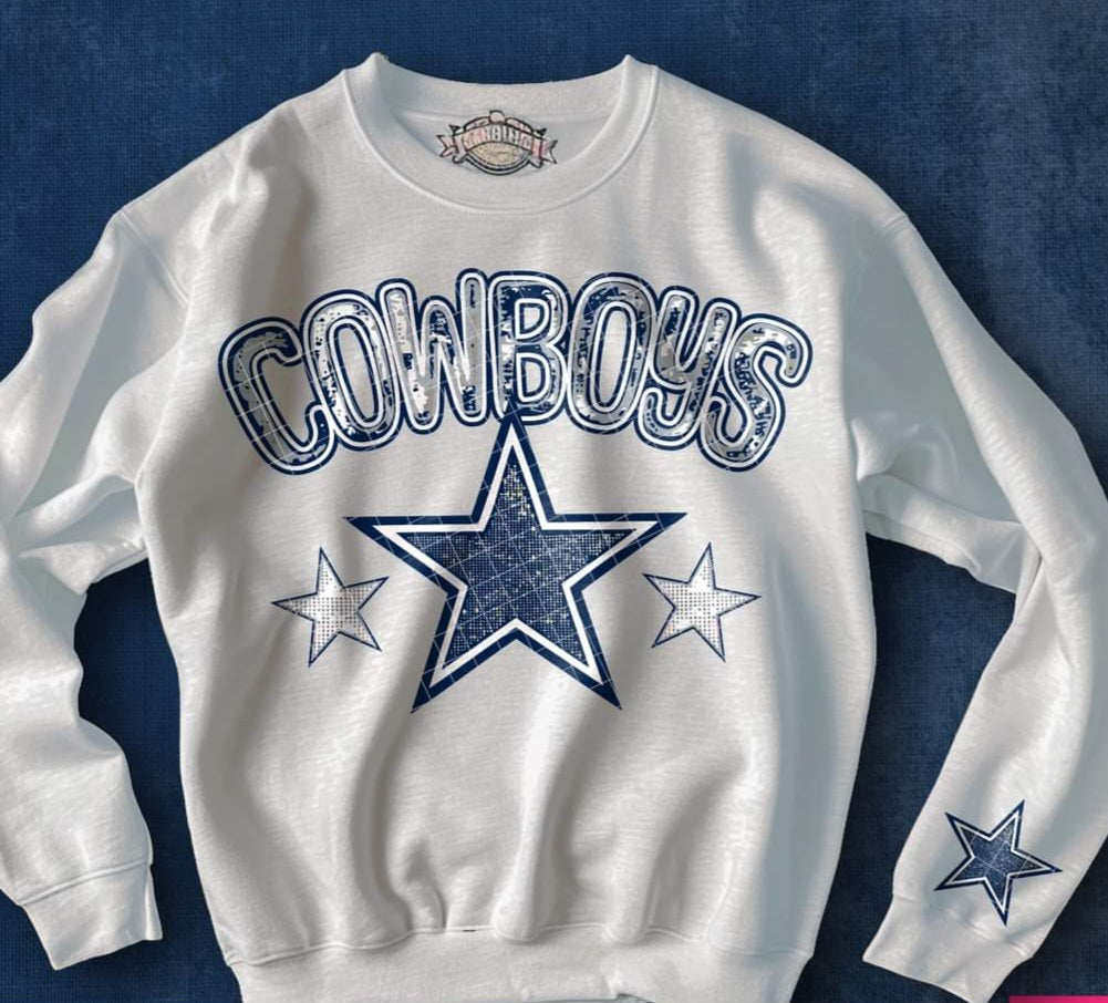 Faux Glitter Football (6 Teams Available)