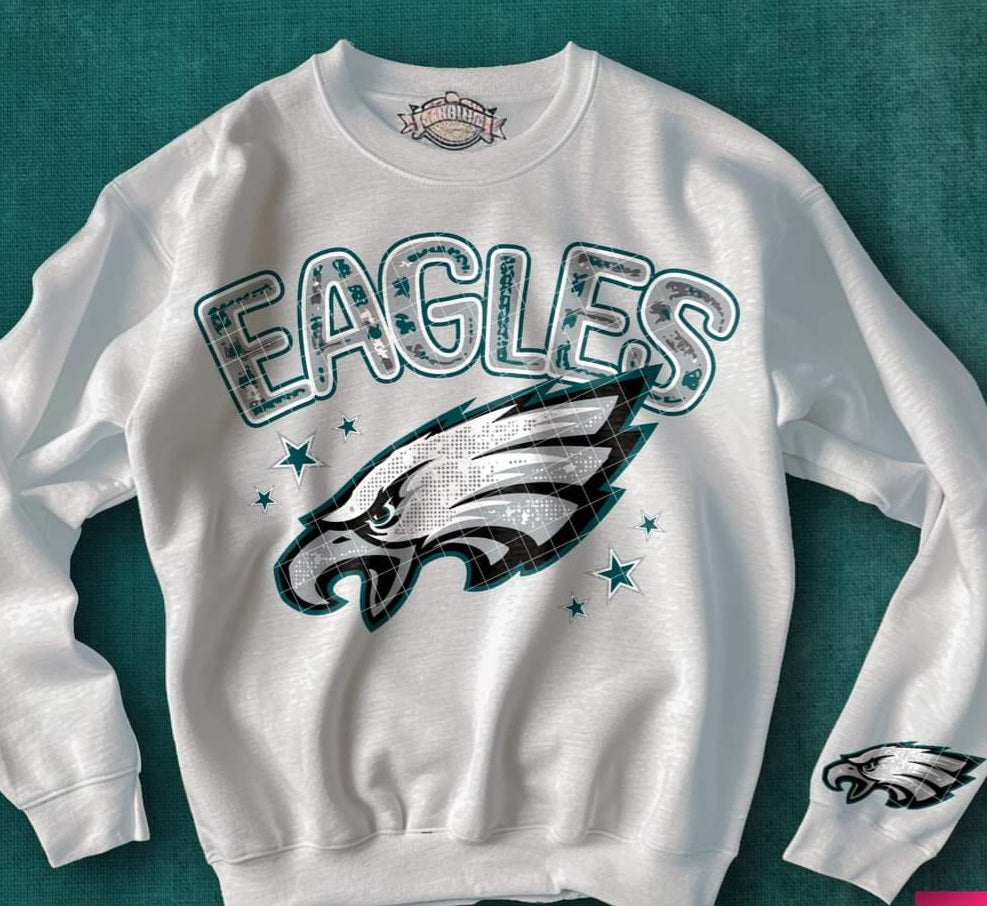 Faux Glitter Football (6 Teams Available)