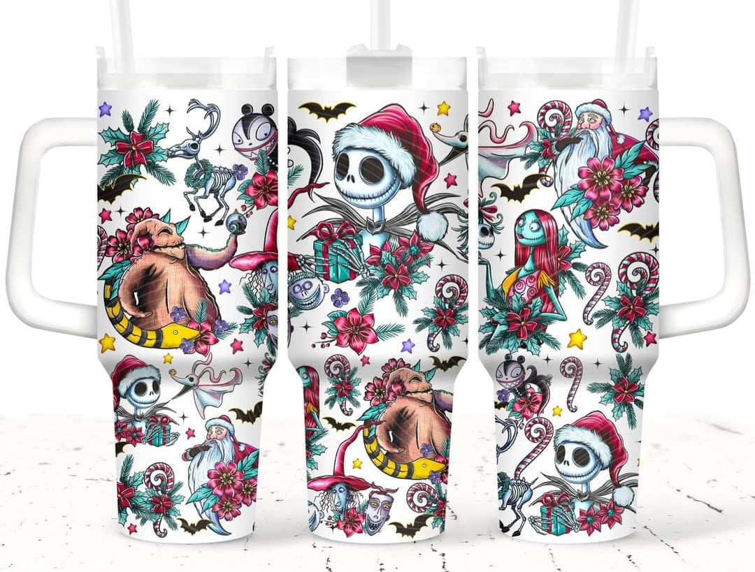 Skeleton Christmas 40oz Tumbler