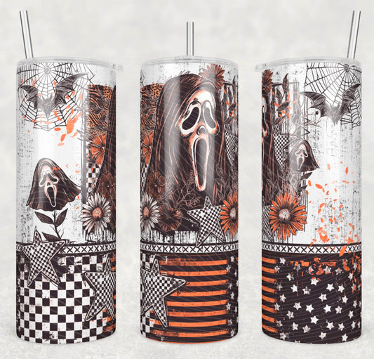 Ghost_Face_ 20oz Skinny Tumbler