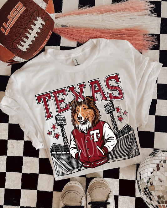 Texax_AM Letter_man tee