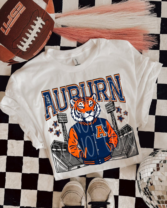 Auburn Letter_man tee