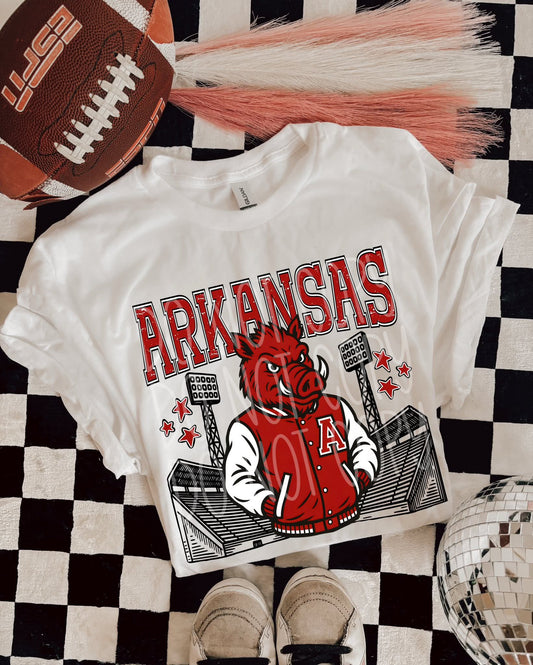 Arkansas Letter_man tee