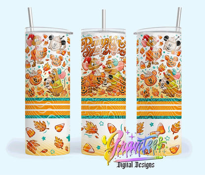 Pumpkin Spice Mice 20oz Skinny Tumbler