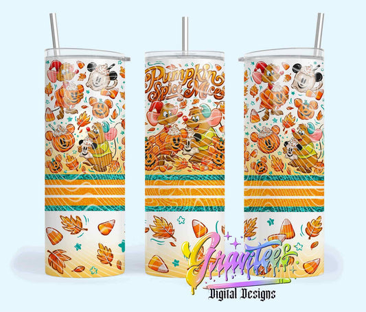 Pumpkin Spice Mice 20oz Skinny Tumbler