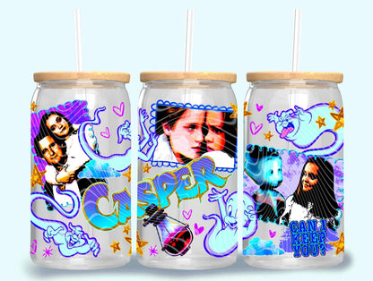 16oz. Glass Can Cup- Pick Your Design