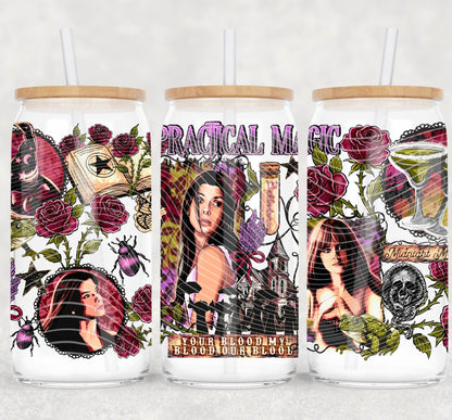 16oz. Glass Can Cup- Pick Your Design