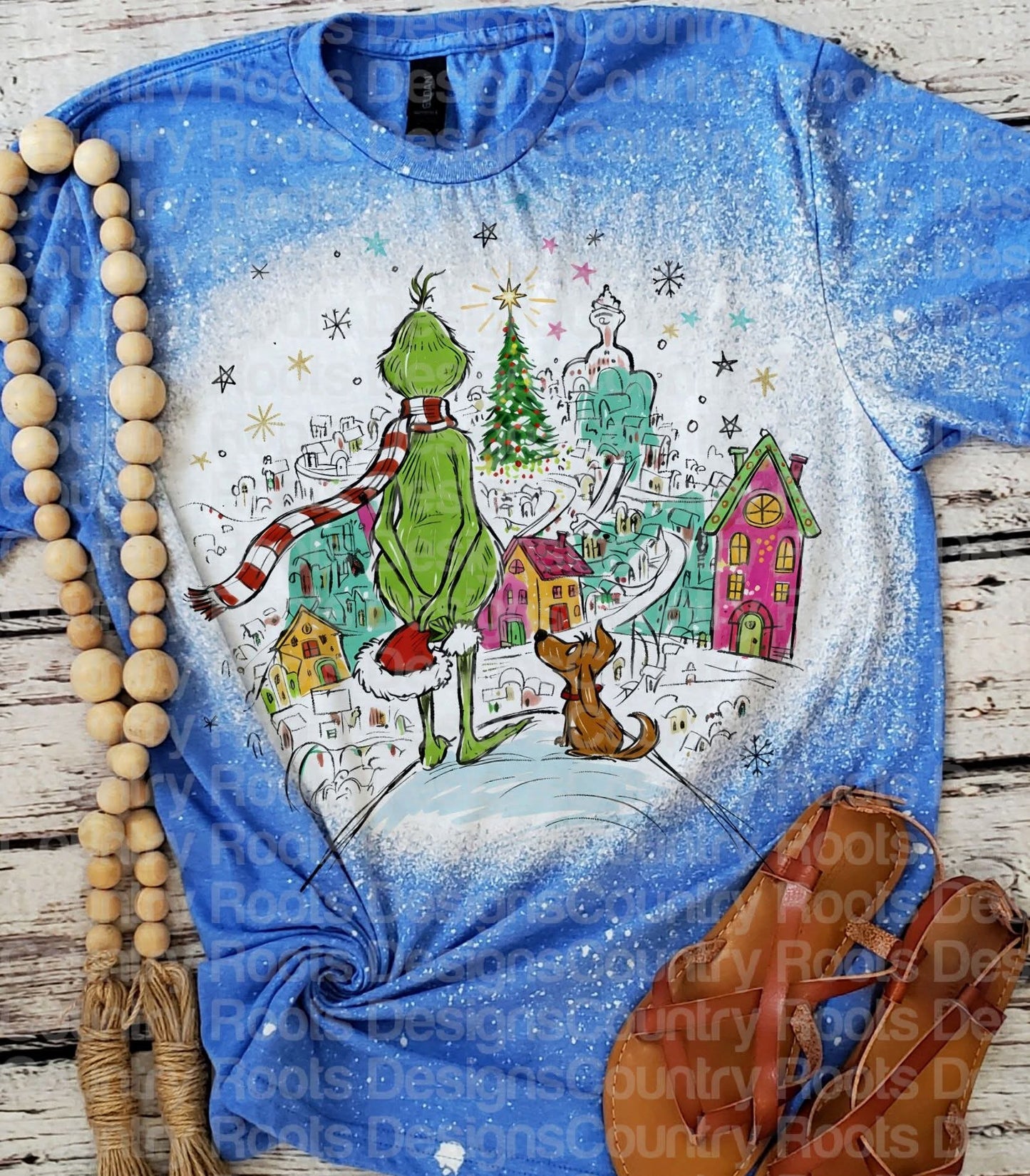 Retro Christmas Grinch_ Tee