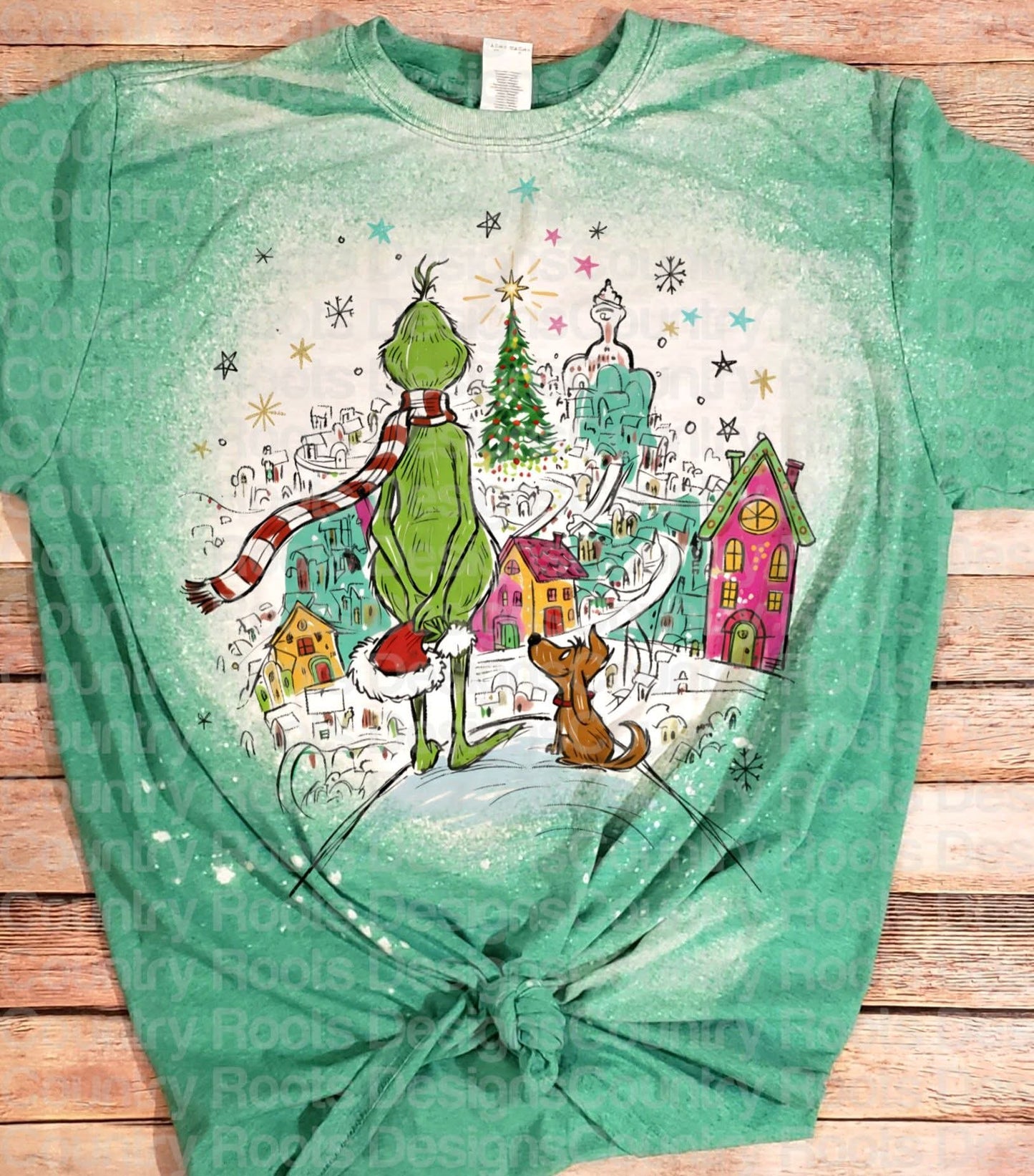 Retro Christmas Grinch_ Tee