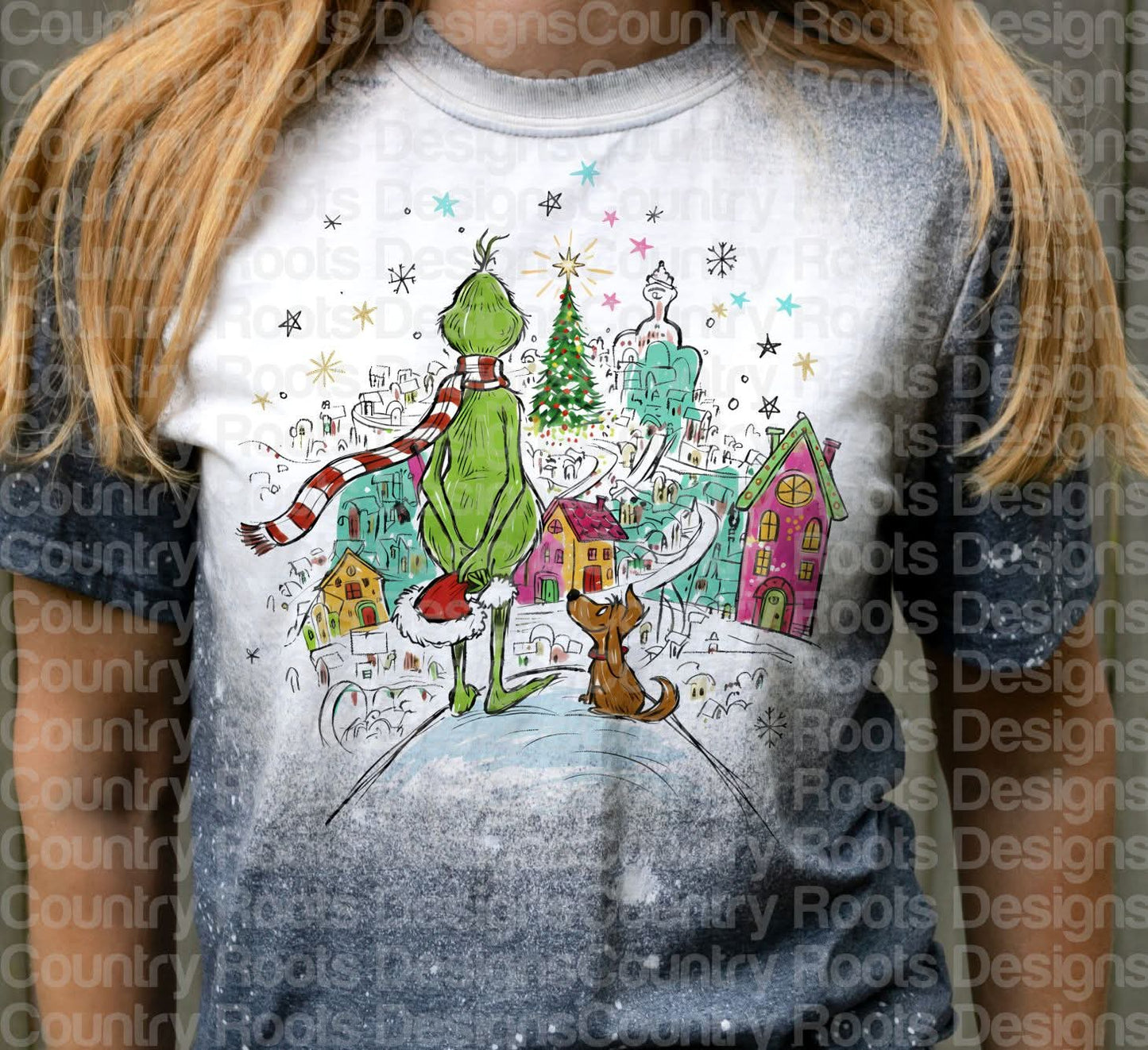 Retro Christmas Grinch_ Tee