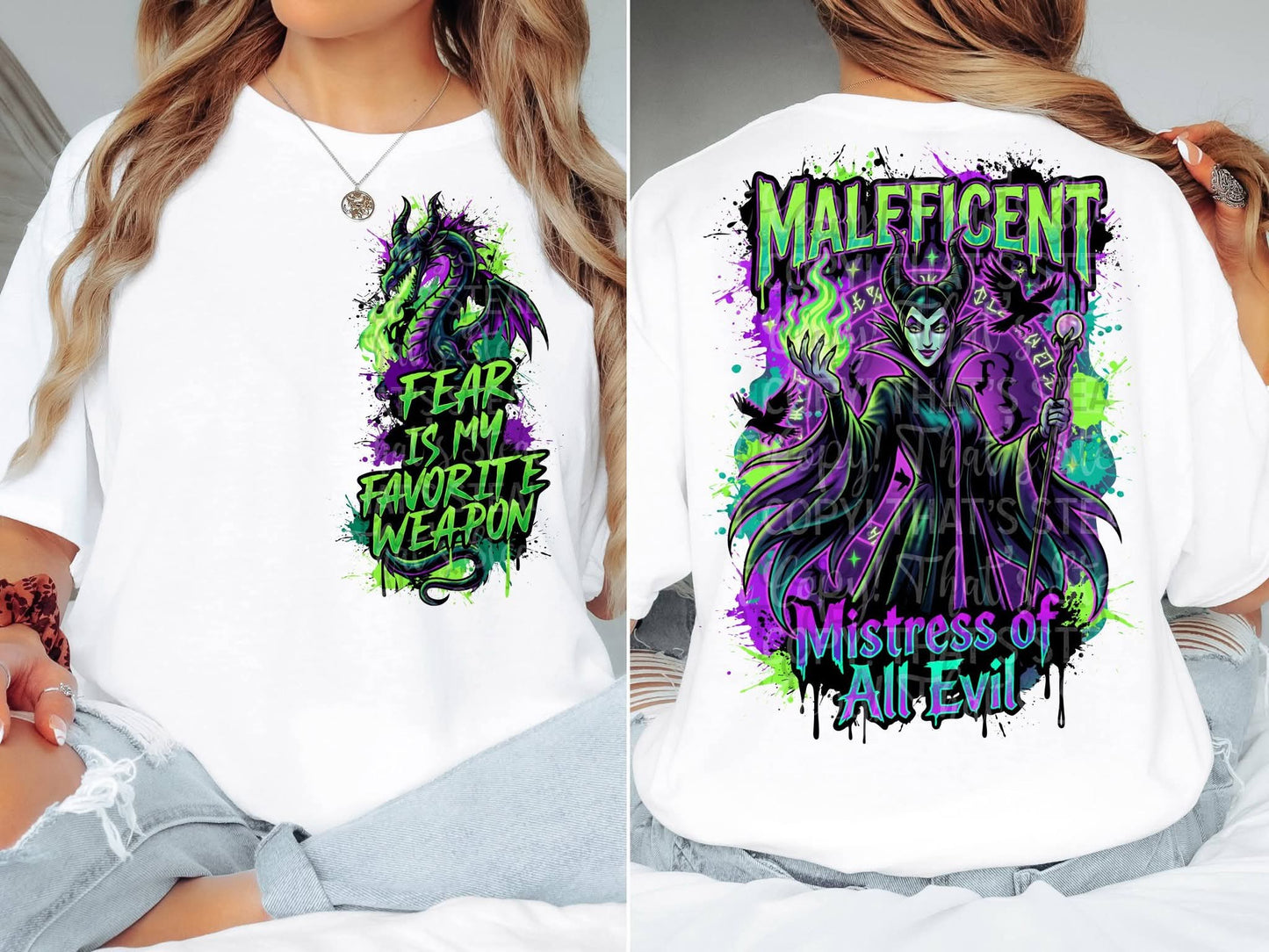 Mistress Of All Evil Tee_ Front & Back