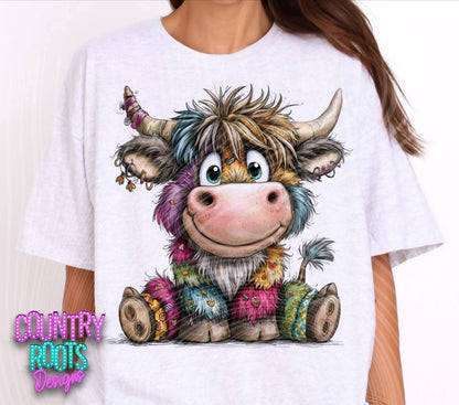 Patchwork Highland Cow_ CC