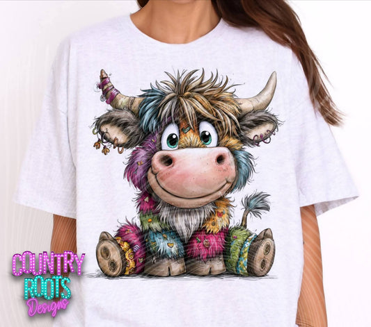 Patchwork Highland Cow_ CC