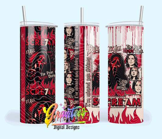 Scream7_  20oz Skinny Tumbler