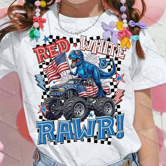 Red White & Rawr Tee