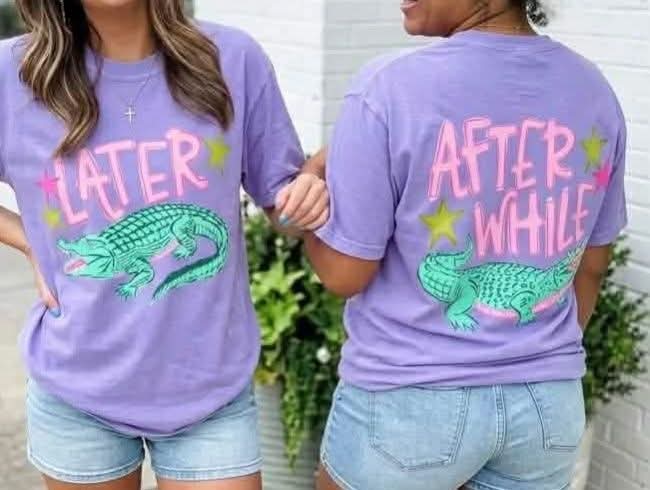 Later Gator/ Afterwhile Crocodile- Comfort Colors Tee