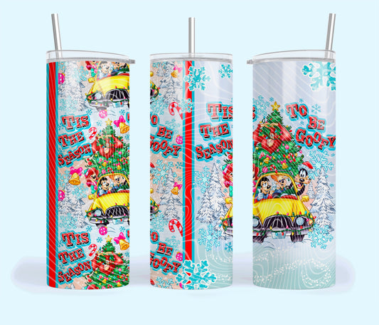 Goofy_Christmas 20oz Skinny Tumbler