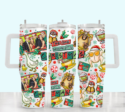 The One Where It's Christmas 40oz Tumbler