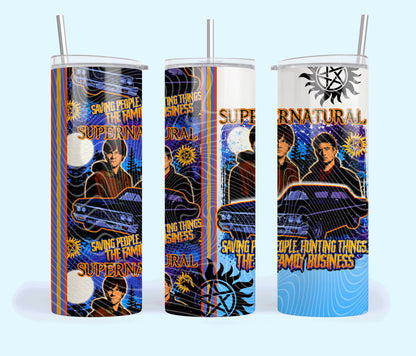 Supernatural_ 20oz Skinny Tumbler