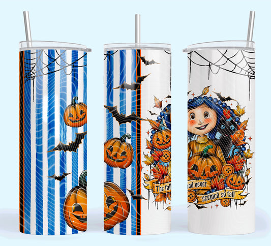 Cora_line Fall 20oz Skinny Tumbler