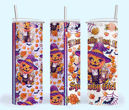 Just A Spooky Girl 20oz Skinny Tumbler
