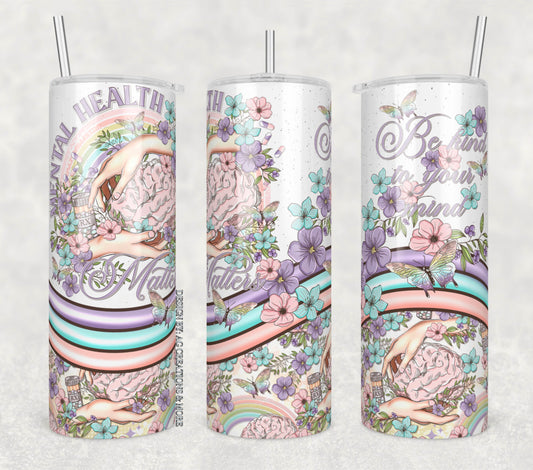 Mental Health Matters 20oz Skinny Tumbler