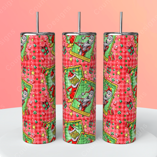 Sandy Claws 20oz Skinny Tumbler