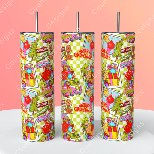 Going Grinchin' 20oz Skinny Tumbler