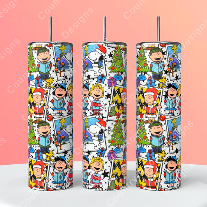 Charlie_Xmas 20oz Skinny Tumbler