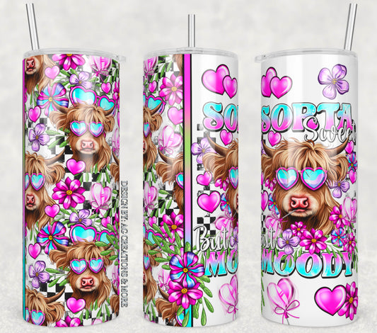 Sorta Sweet But Moody 20oz Skinny Tumbler