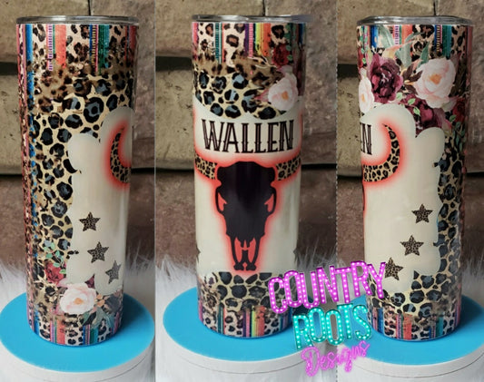 Wallen Bullhead 20oz Skinny Tumbler