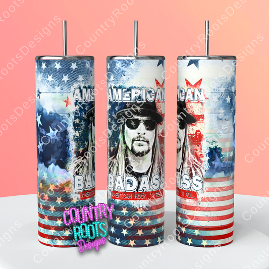 American Badass 20oz Skinny Tumbler