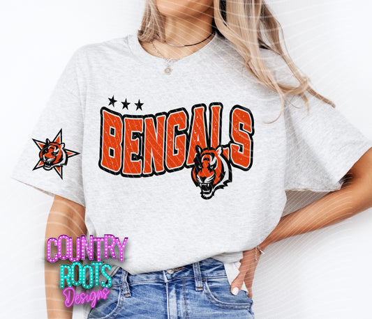 Football w/ Star Sleeve---PICK A TEAM