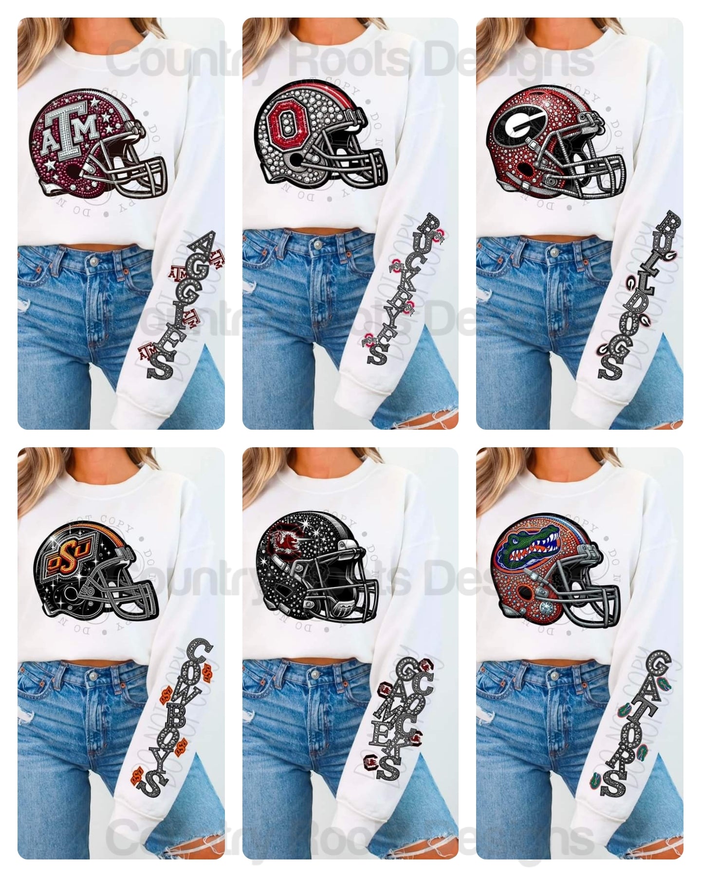 Rhinestone Football (College)---PICK A TEAM