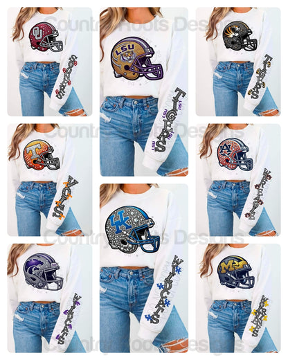 Rhinestone Football (College)---PICK A TEAM
