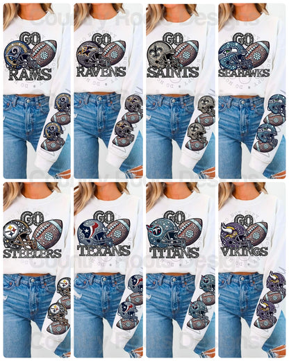 Football w/ Helmet Sleeve---PICK A TEAM
