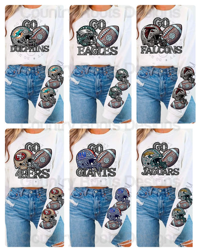 Football w/ Helmet Sleeve---PICK A TEAM