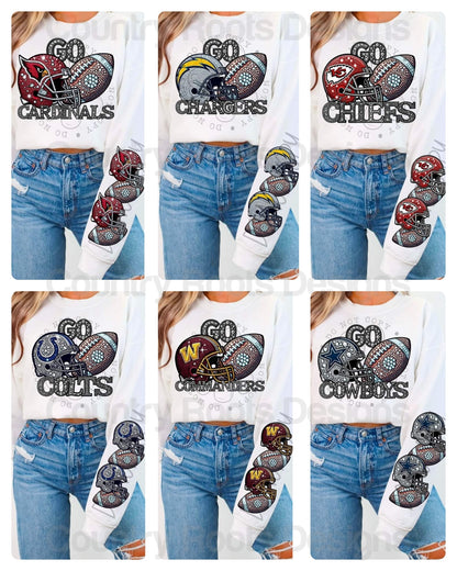 Football w/ Helmet Sleeve---PICK A TEAM
