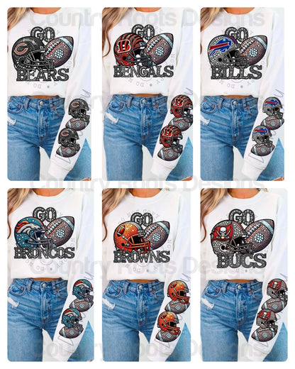 Football w/ Helmet Sleeve---PICK A TEAM