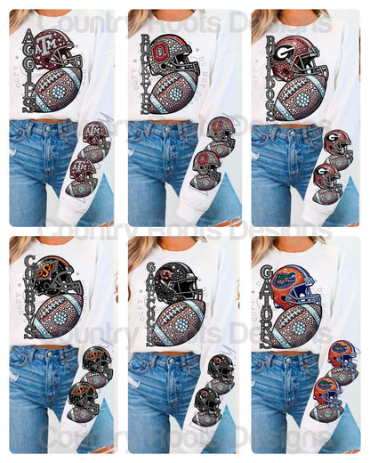 Rhinestone Football (College)--- PICK A TEAM