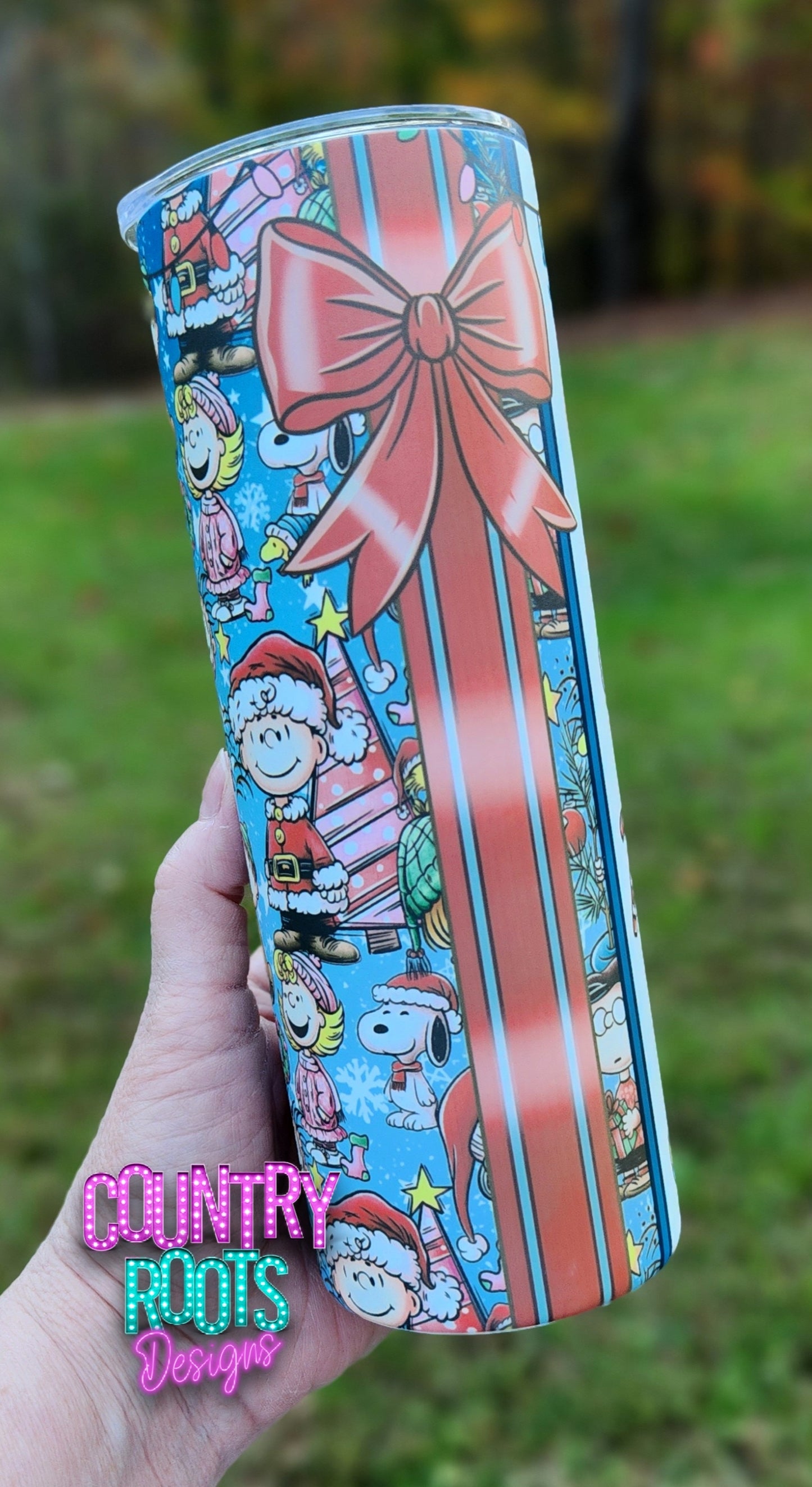 Christmas Peanuts 20oz Skinny Tumbler