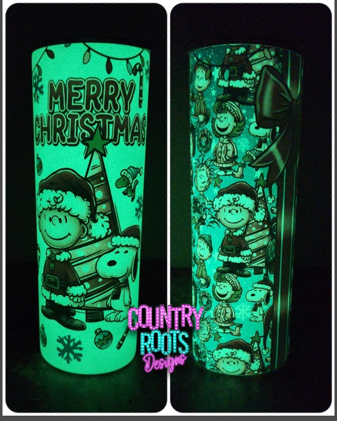 Christmas Peanuts 20oz Skinny Tumbler